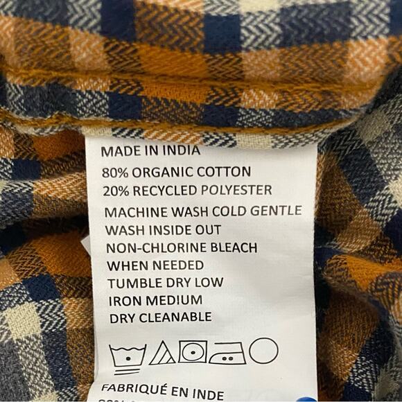 Prana Men's Los Feliz Long Sleeved Flannel Shirt NEW Size Small Standard Fit - Picture 5 of 6